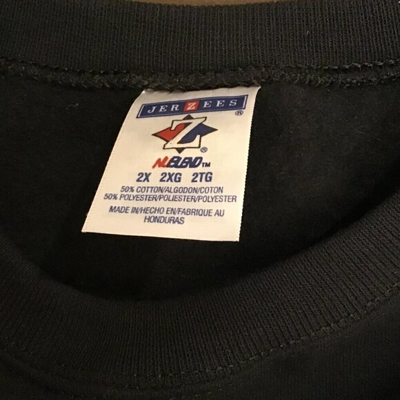 Vintage Y2K Sweatshirt Muscle Car Pullover Black 2XL Men’s Jerzees Brand - Picture 4 of 5